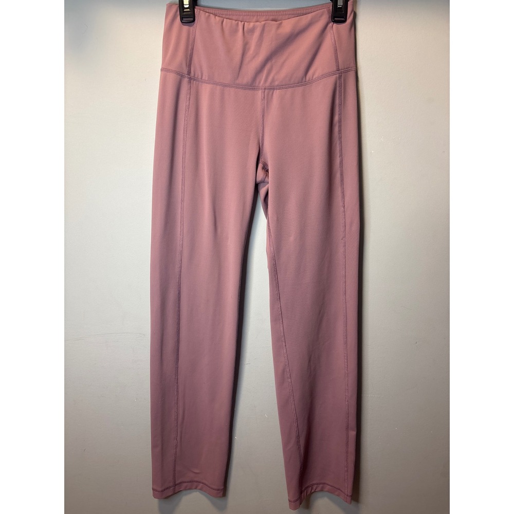 Yogalicious‎ Womens High Waisted Yoga Leggings Mauve Pink Size Medium RN144527